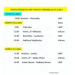 Rozpis zápasů na UMT 25.-27.2.2011